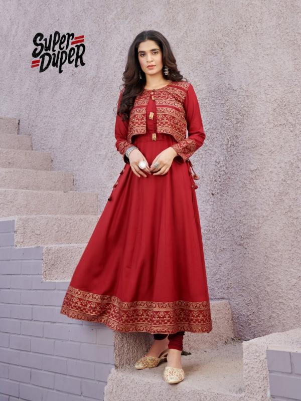 Super Duper Hit Rayon Fancy Long Kurti Collection